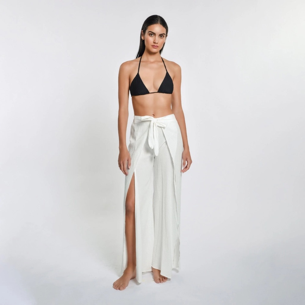White Wrap Pants